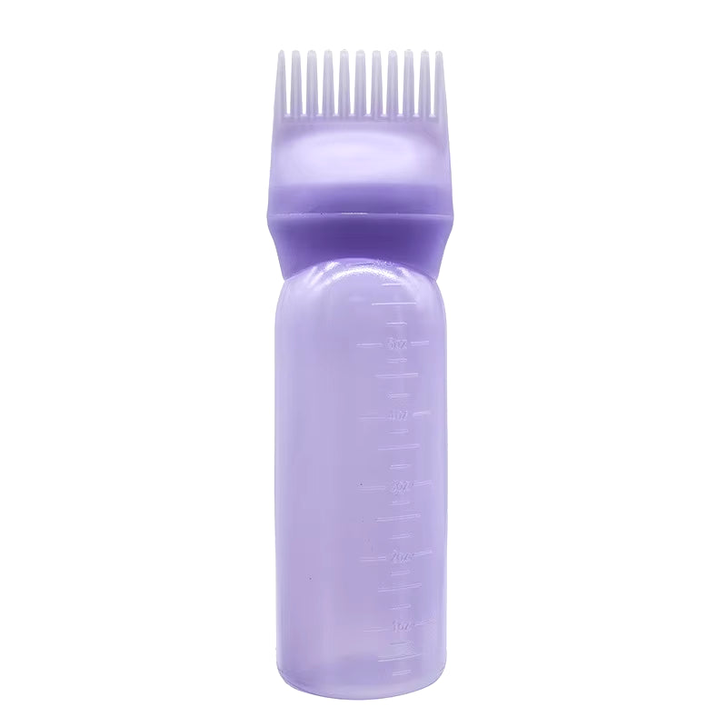 Salon Hair Oil & Dye Applicator Bottle with Comb – 3 Color Professional Tool