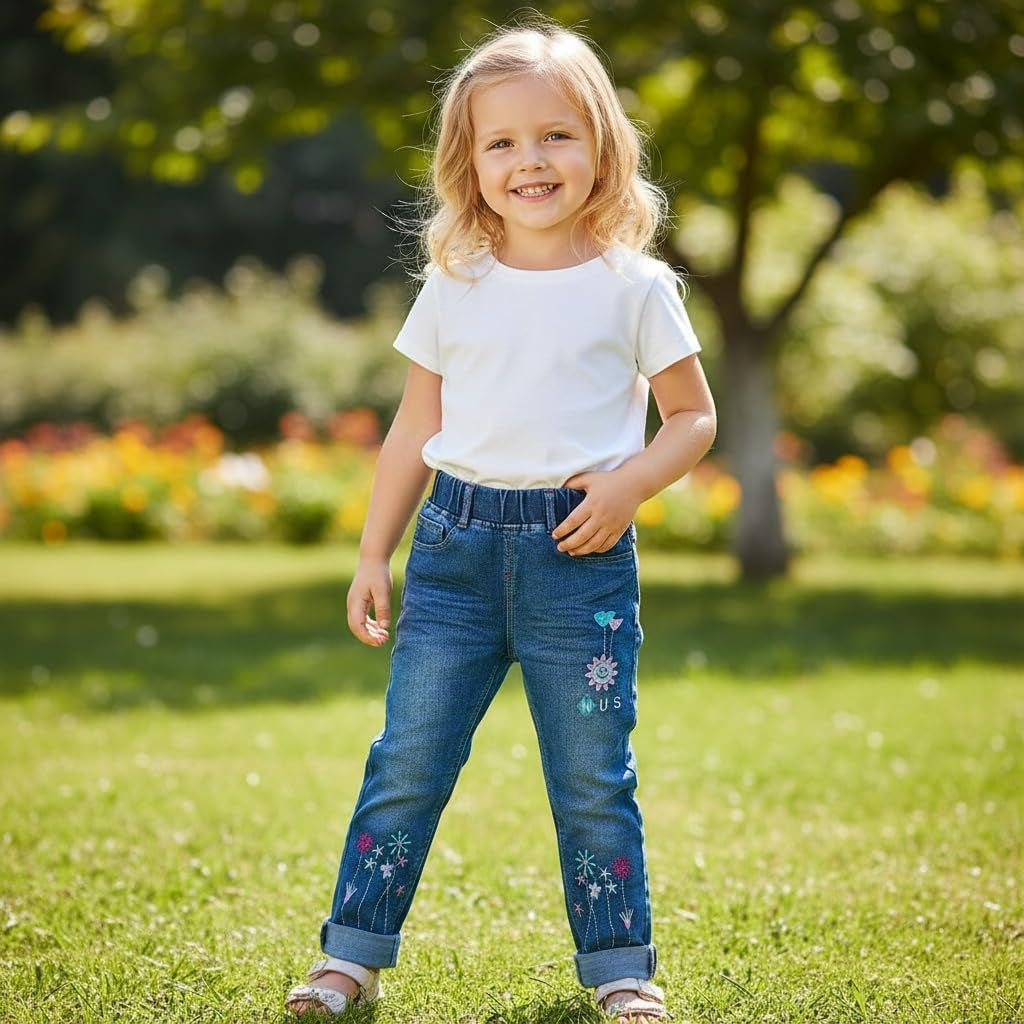 Toddler Big Girls Pants Clothing Set (2 Pcs)