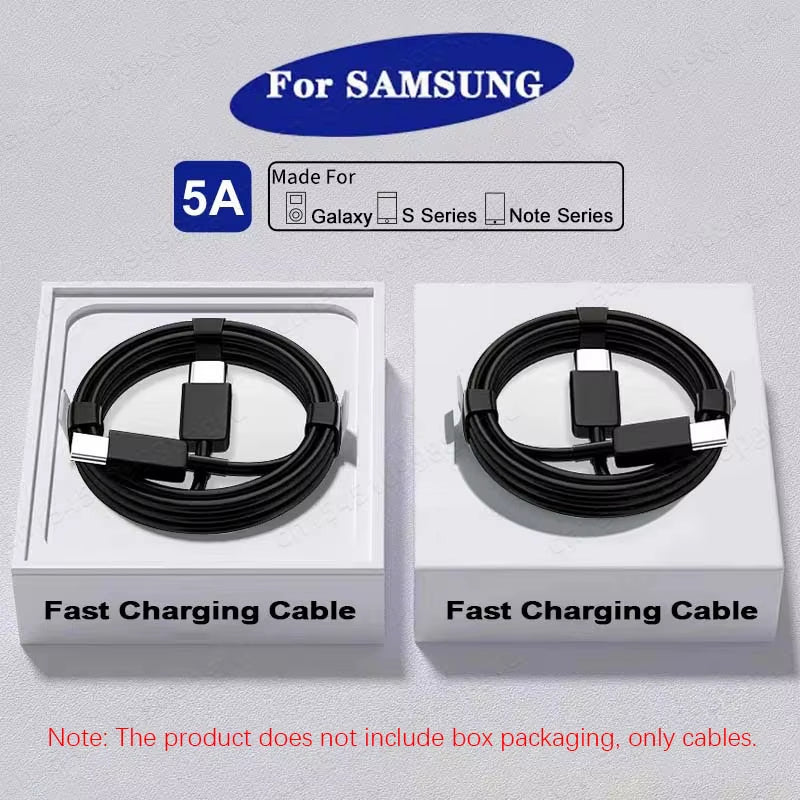 2PCS 45W PD USB-C Cable – Fast Charging & Data Cable for Samsung Galaxy S & Note Series