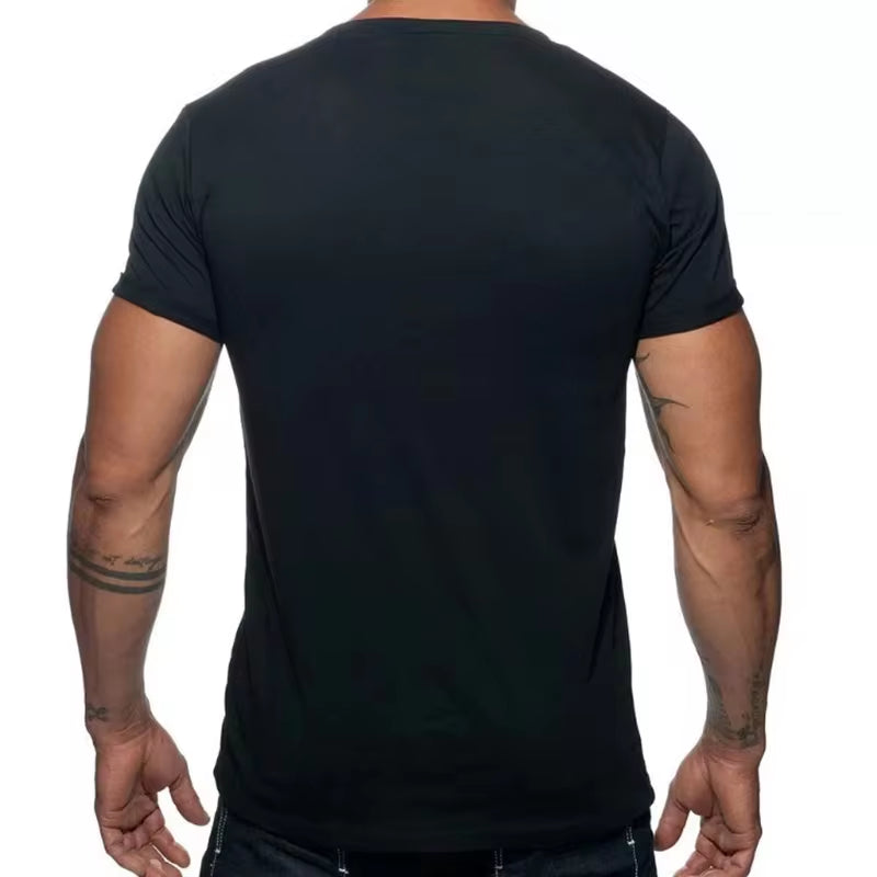 Men’s Summer Cotton Tees – Stretch Fit O-Neck Casual Streetwear