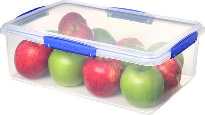 KLIP IT 7L Food Storage Container – Stackable, Airtight, BPA-Free Fridge & Freezer Box with Blue Lid Clip