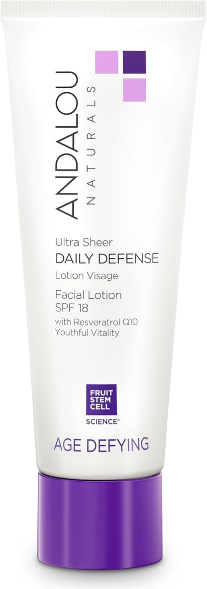 Ultra Sheer Daily Defence Facial Lotion with SPF 18 80 Ml
