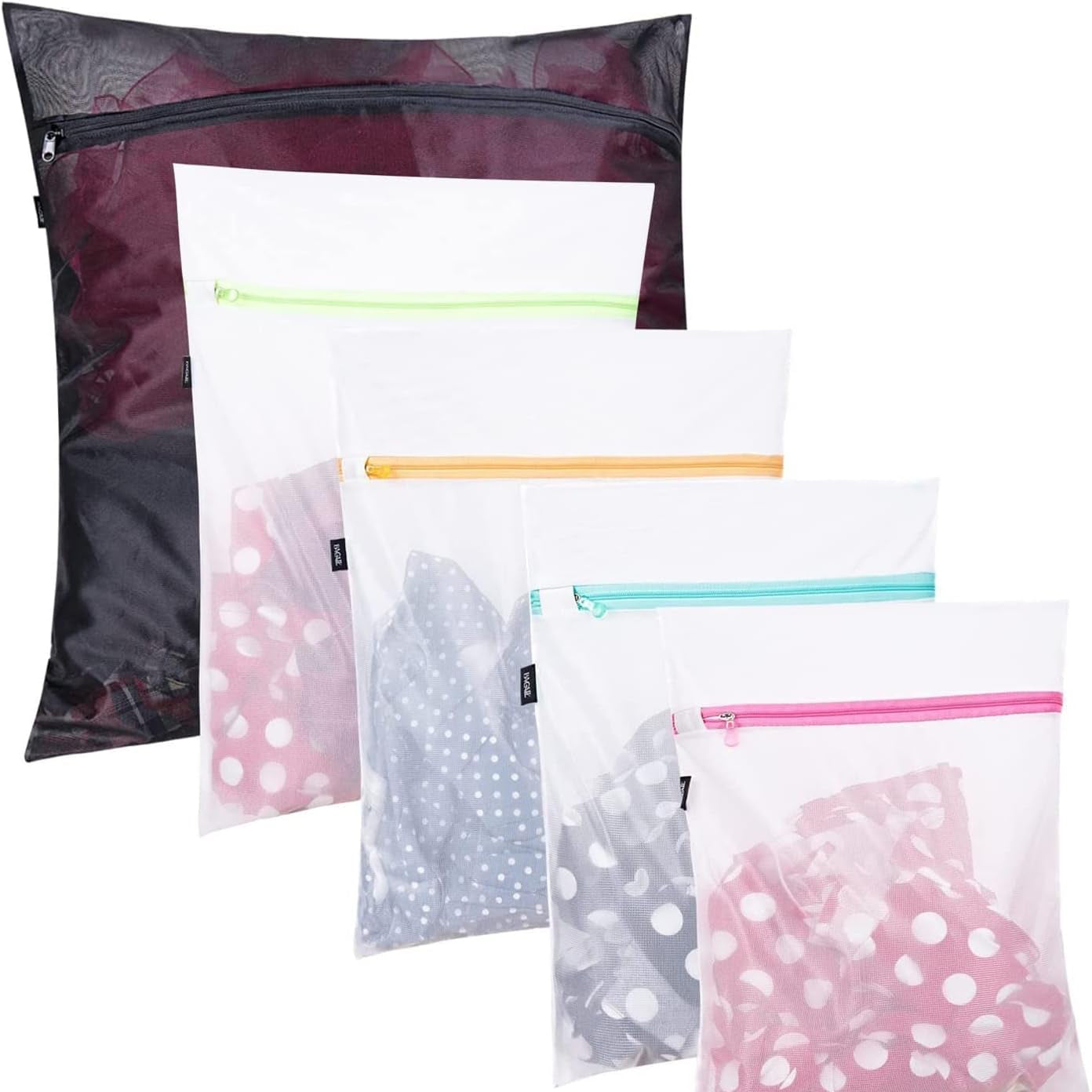 **Reusable Mesh Laundry Bags – Durable Wash Bags for Delicates, Lingerie, Baby Clothes & Travel Storage**