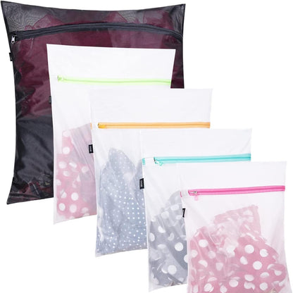 **Reusable Mesh Laundry Bags – Durable Wash Bags for Delicates, Lingerie, Baby Clothes & Travel Storage**