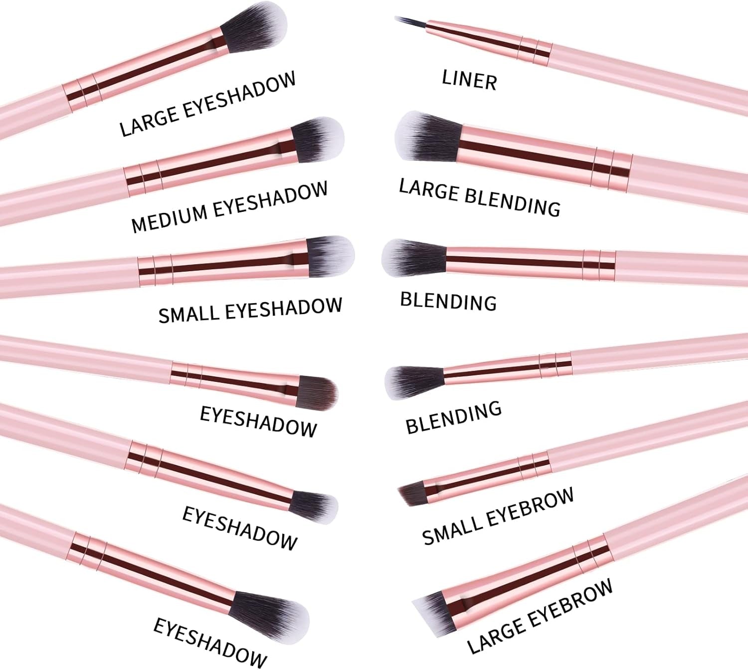 Eyeshadow Brushes Set (12 Pcs)