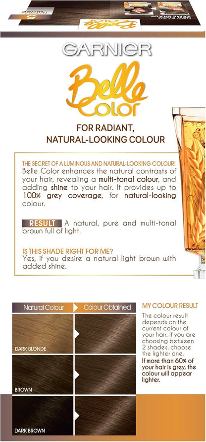Belle Color Brown Hair Dye Permanent - Natural Looking Hair Colour
