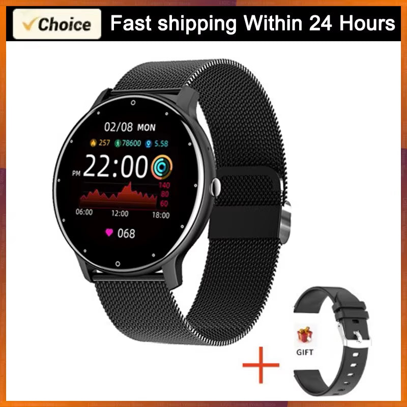 Smart Watch Women Men Ladies Gift Sport Fitness Men Watches Heart Rate Monitor Waterproof Smartwatch for Android IOS