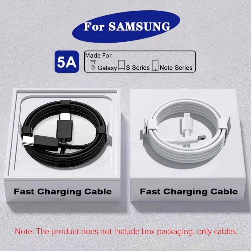 2PCS 45W PD USB-C Cable – Fast Charging & Data Cable for Samsung Galaxy S & Note Series