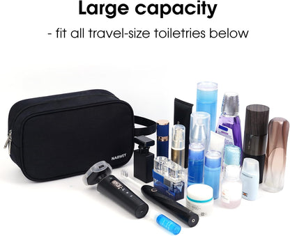 Travel Toiletry - Traveling Dopp Kit Shaving Bag for Toiletries Accessories (Black)