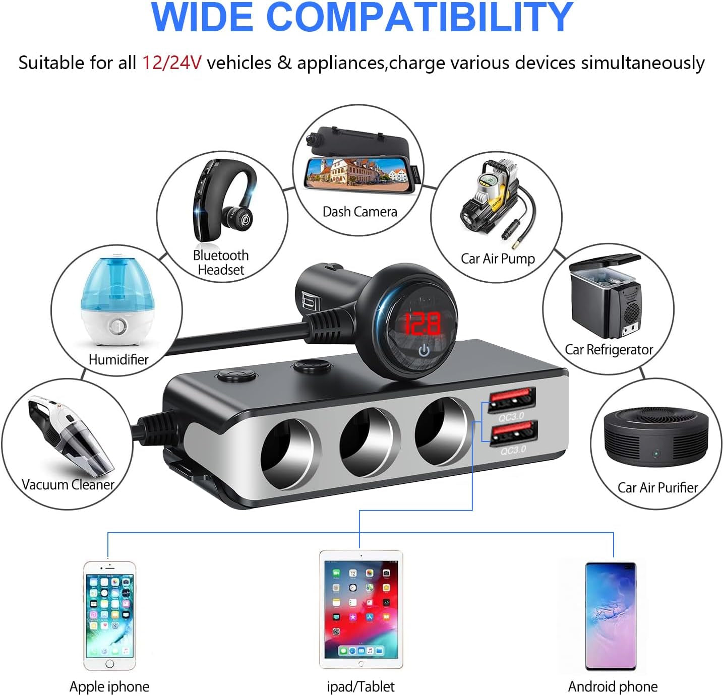 Cigarette Lighter Adapter 140W 