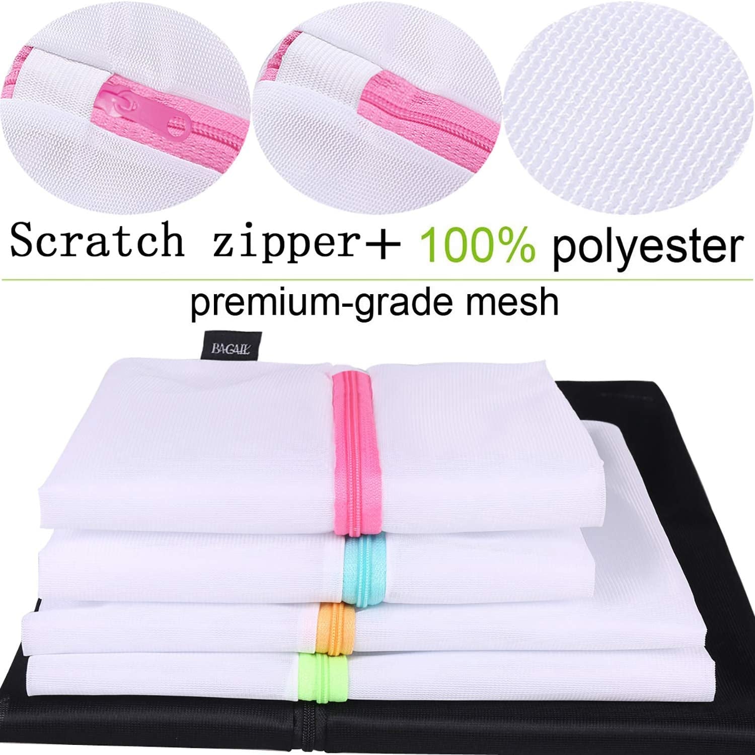 **Reusable Mesh Laundry Bags – Durable Wash Bags for Delicates, Lingerie, Baby Clothes & Travel Storage**
