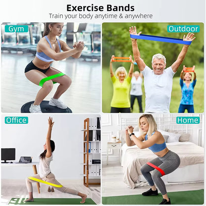 Resistance Bands Set – Yoga & Fitness Loop Bands for Legs, Hips, Squats, Dance & Stretching Exercises