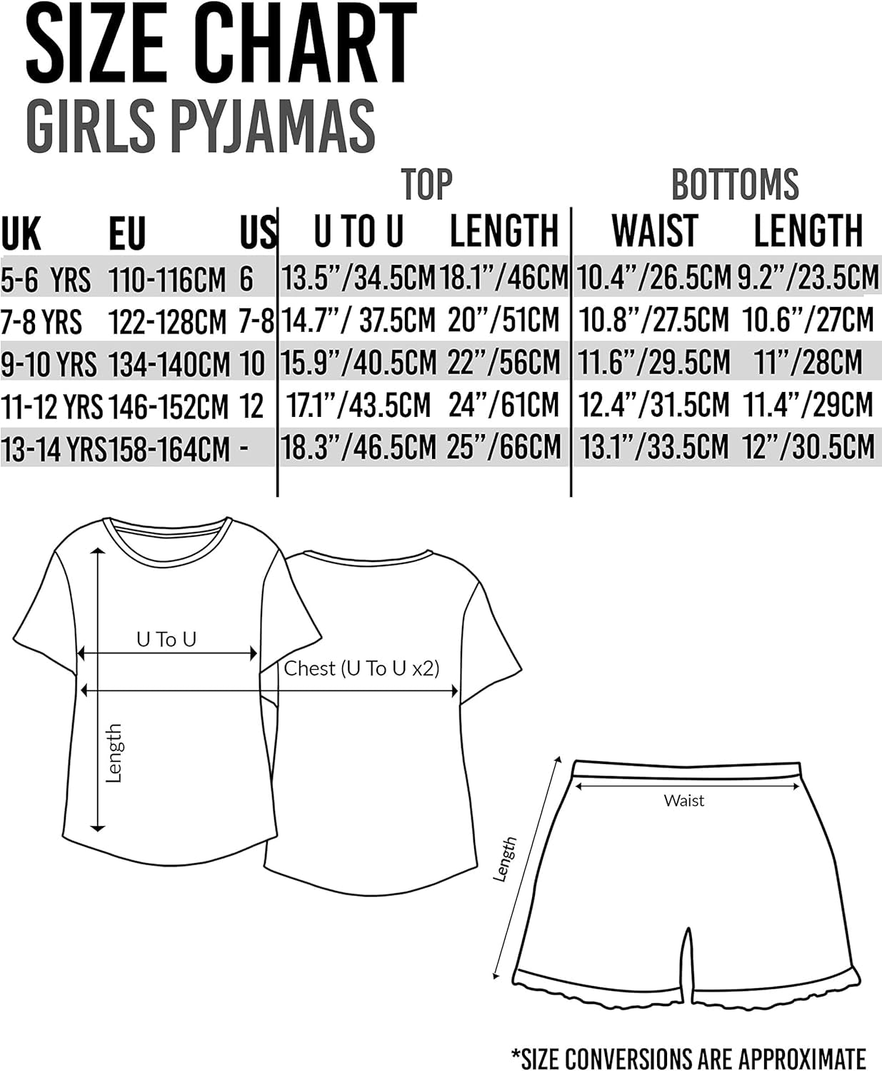 Girls Pyjama Set | Hogwarts Glitter | Kids Sleepwear for Bedtime | 11 - 12 Years