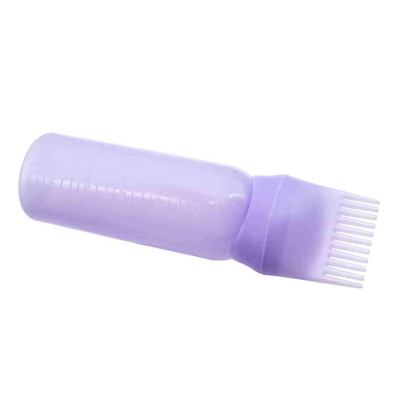 Salon Hair Oil & Dye Applicator Bottle with Comb – 3 Color Professional Tool