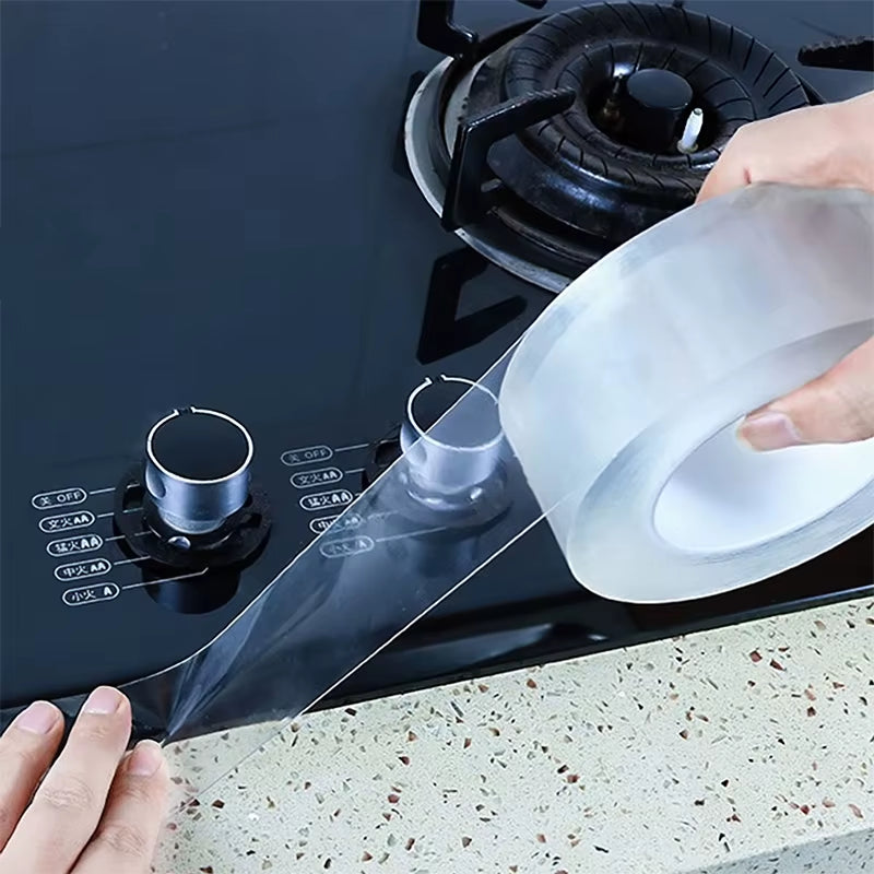 Clear Caulking Waterproof Sealing Tape for Kitchen Sink Bathroom Transparent Seif-Adhesive Gaps Sealing Strip Tape One Sided
