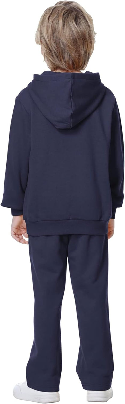 Kids Soft Brushed Fleece Zip-Up Hooded Sweatshirt Hoodie for Boys or Girls (4-12 Years)