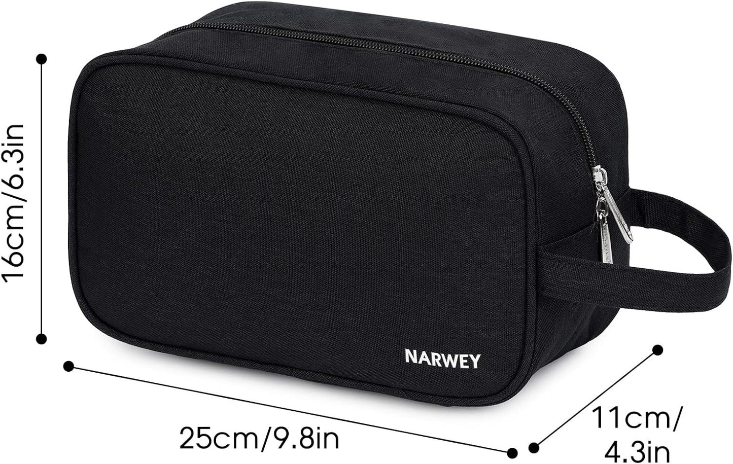 Travel Toiletry - Traveling Dopp Kit Shaving Bag for Toiletries Accessories (Black)