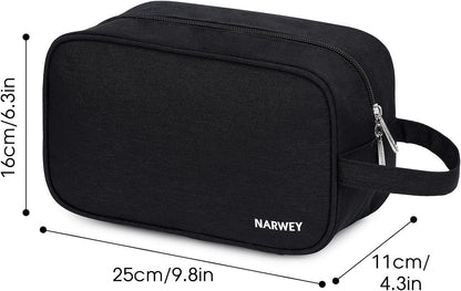 Travel Toiletry - Traveling Dopp Kit Shaving Bag for Toiletries Accessories (Black)
