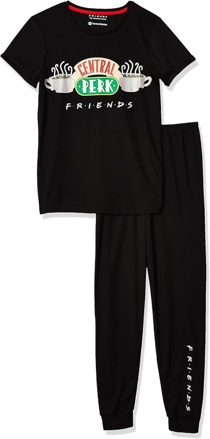 Girls Central Perk Pyjamas | 12 - 13 Years | Black