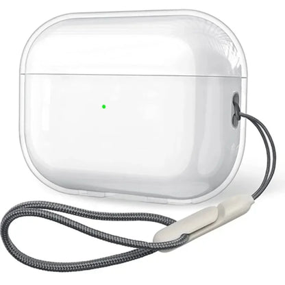 Clear Soft TPU AirPods Case – Shockproof Cover with Lanyard for AirPods 1/2/3/4 & Pro/Pro 2/Pro 3