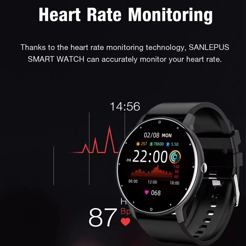 Smart Watch Women Men Ladies Gift Sport Fitness Men Watches Heart Rate Monitor Waterproof Smartwatch for Android IOS