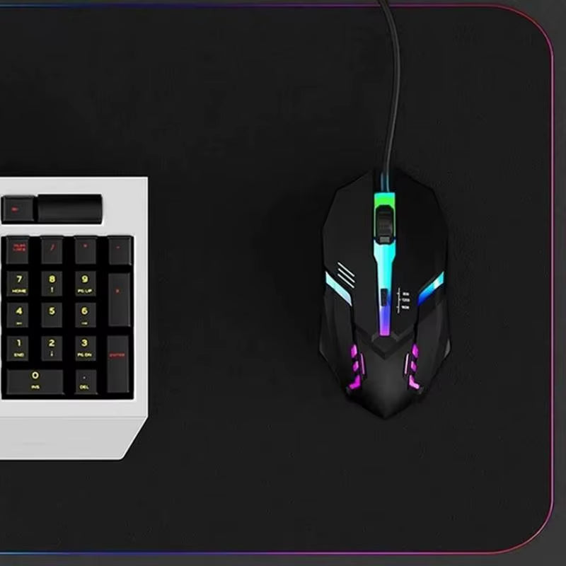 Ergonomic RGB Gaming Mouse – High-Quality 4-Button USB Mouse for Desktop & Laptop