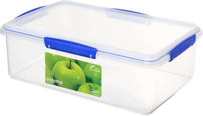 KLIP IT 7L Food Storage Container – Stackable, Airtight, BPA-Free Fridge & Freezer Box with Blue Lid Clip