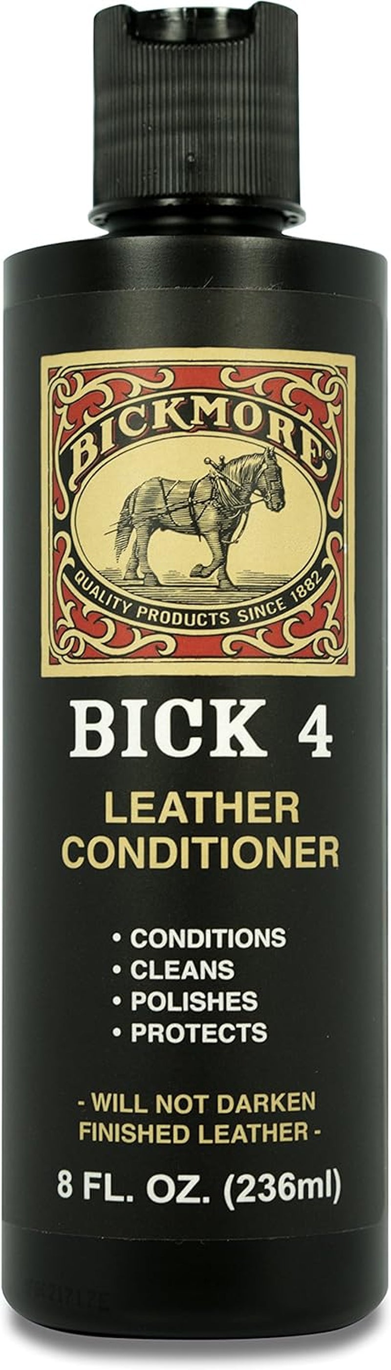 Bick 4 Leather Conditioner & Cleaner – Restores, Polishes & Protects Smooth Leather (8 oz)
