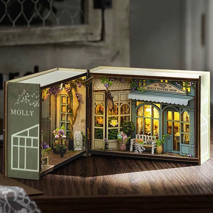 Mini DIY Dollhouse – 3D Puzzle Model with Furniture & LED Lights for Home Decoration & Gifts