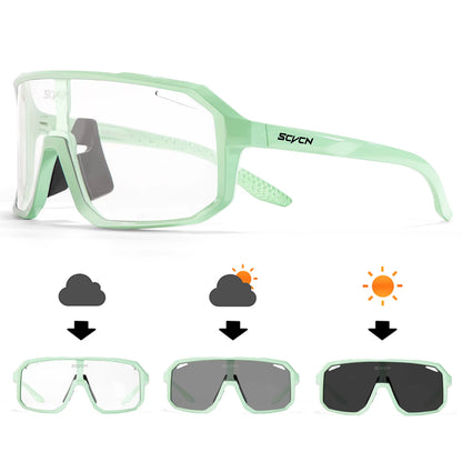Photochromic Cycling Glasses – UV Sports Sunglasses for Mountain & Road Bike, Hiking & Outdoor Use