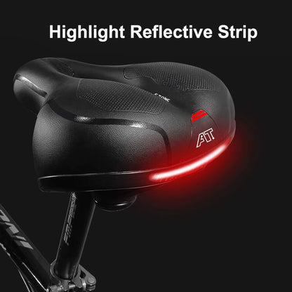 Hollow Breathable Bicycle Saddle | Comfortable Big Butt Bike Seat