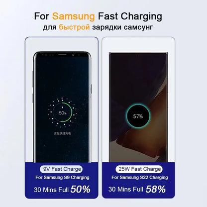 2PCS 45W PD USB-C Cable – Fast Charging & Data Cable for Samsung Galaxy S & Note Series