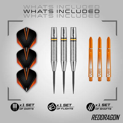 Amberjack Professional Tungsten Darts Set – 90% Tungsten with Flights & Shafts, 22G–30G Options