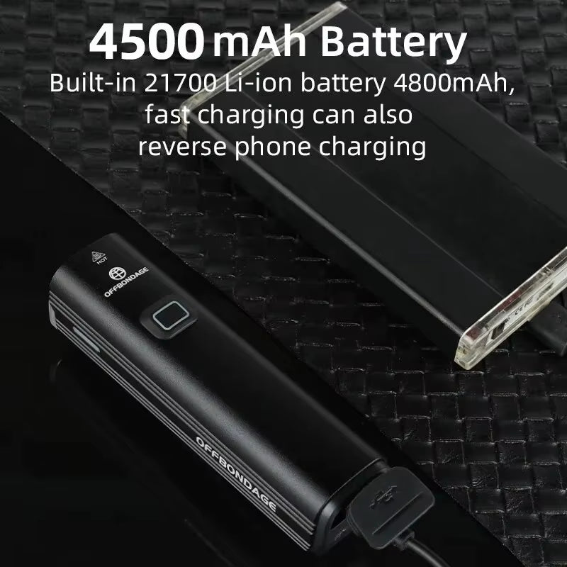 1000 Lumen Bicycle Headlight – USB Rechargeable Bike Light & Power Bank for MTB & Road Cycling