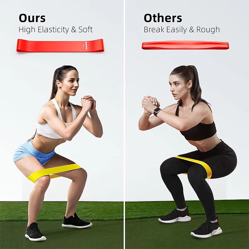 Resistance Bands Set – Yoga, Fitness & Exercise Training Loops for Legs, Hips, Squats & Stretching