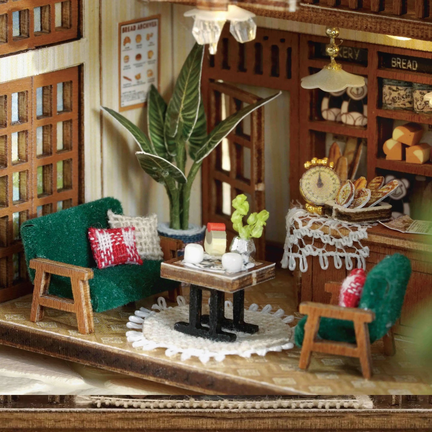 Mini DIY Dollhouse – 3D Puzzle Model with Furniture & LED Lights for Home Decoration & Gifts