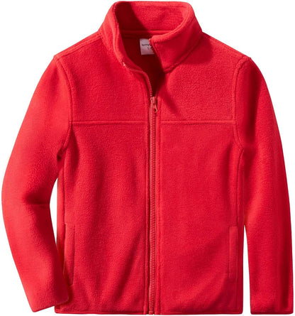 Youth Solid Full-Zip Polar Fleece Jacket for Children (5-6 Years)