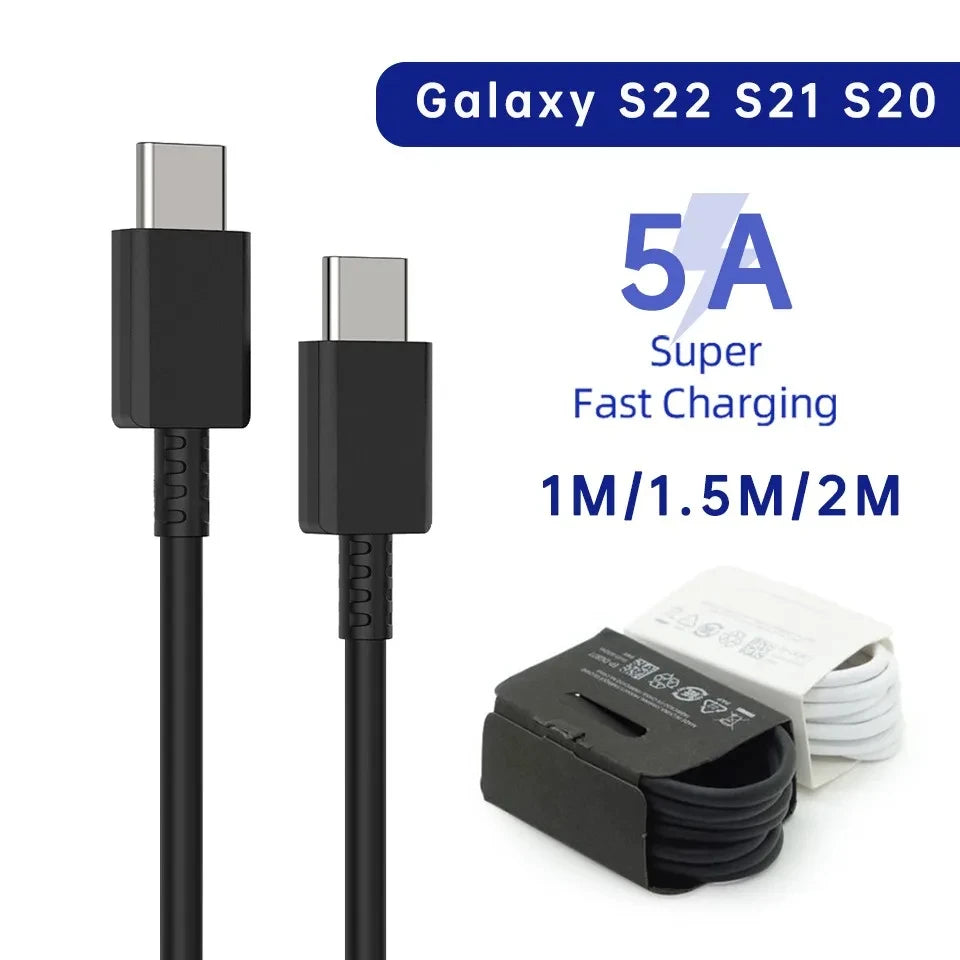 2PCS 45W PD USB-C Cable – Fast Charging & Data Cable for Samsung Galaxy S & Note Series