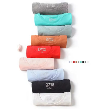 Men’s Summer Cotton Tees – Stretch Fit O-Neck Casual Streetwear
