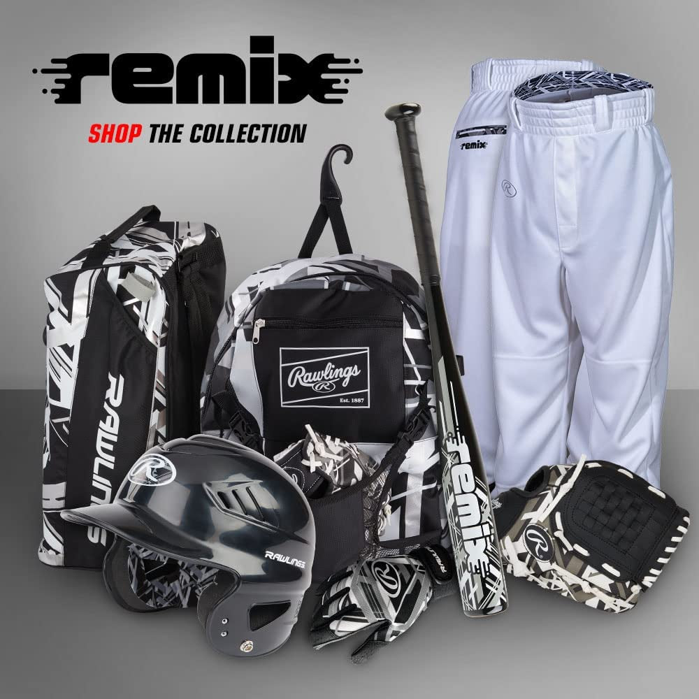 Remix Youth Baseball & Softball Backpack – T-Ball & Youth Gear Bag, Multi-Color Series