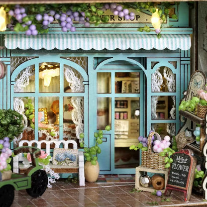Mini DIY Dollhouse – 3D Puzzle Model with Furniture & LED Lights for Home Decoration & Gifts