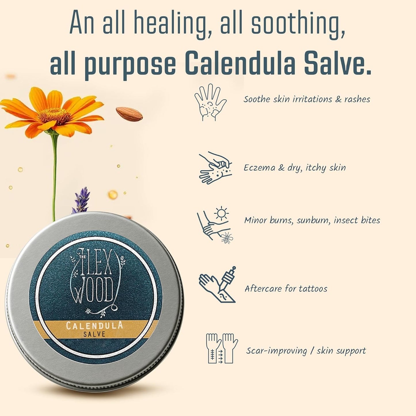 All-Natural Skin Balm - Soothes Rashes, Itching, Dry Skin