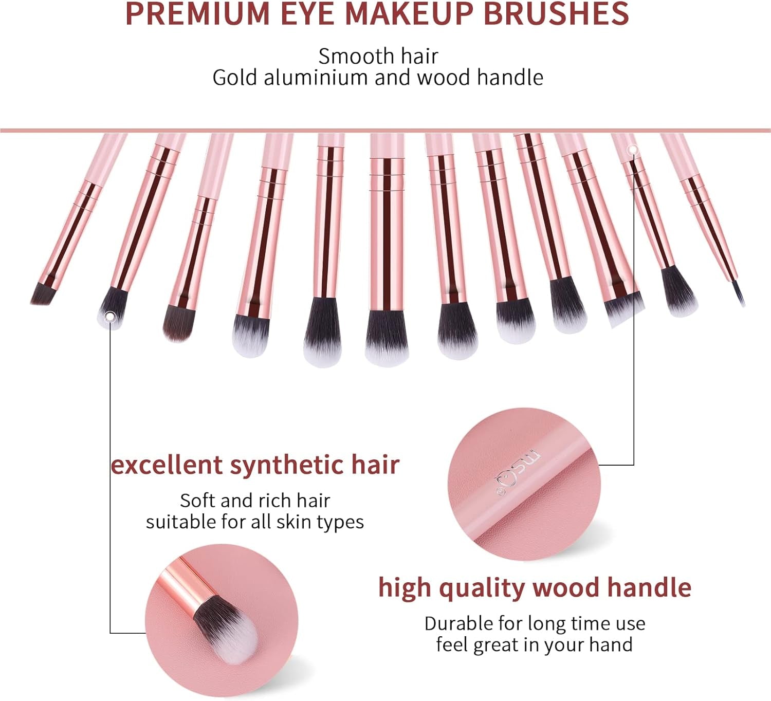 Eyeshadow Brushes Set (12 Pcs)
