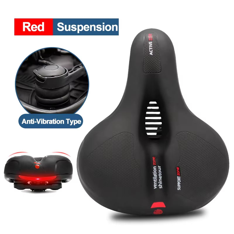 Hollow Breathable Bicycle Saddle | Comfortable Big Butt Bike Seat