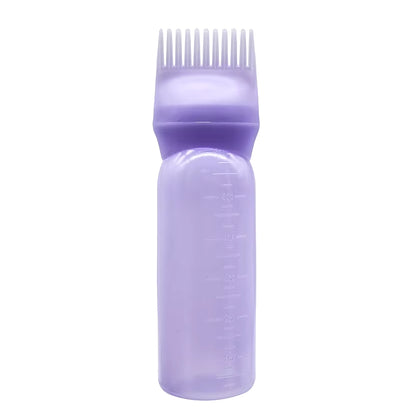 Salon Hair Oil & Dye Applicator Bottle with Comb – 3 Color Professional Tool
