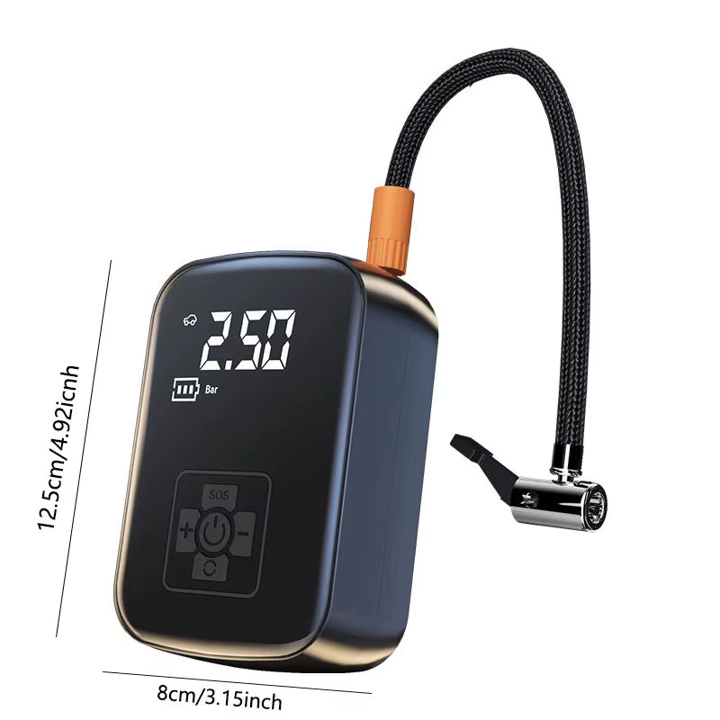 Wireless Electric Car Air Compressor – Portable Tire Inflator for Cars, Motorcycles, Bicycles, Boats & Sports Balls