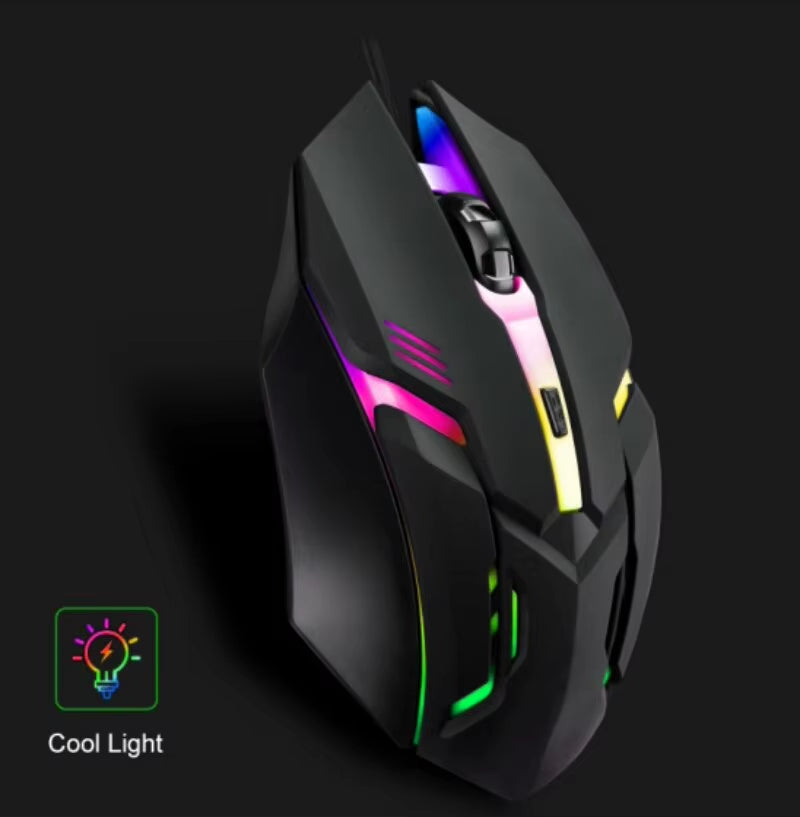 Ergonomic RGB Gaming Mouse – High-Quality 4-Button USB Mouse for Desktop & Laptop