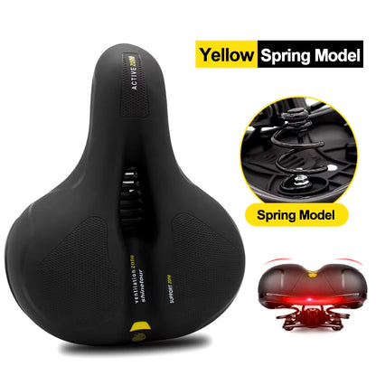 Hollow Breathable Bicycle Saddle | Comfortable Big Butt Bike Seat