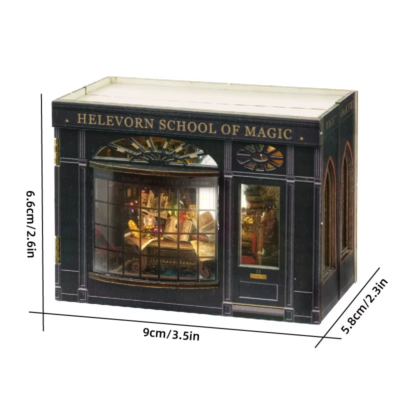 Mini DIY Dollhouse – 3D Puzzle Model with Furniture & LED Lights for Home Decoration & Gifts