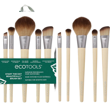 Makeup Brush Set (6 Pcs) - Eyeshadow, Blush, Concealer, & Foundation Application